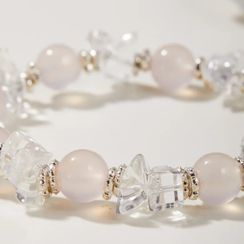 Elemental Flow Rose Quartz Bracelet