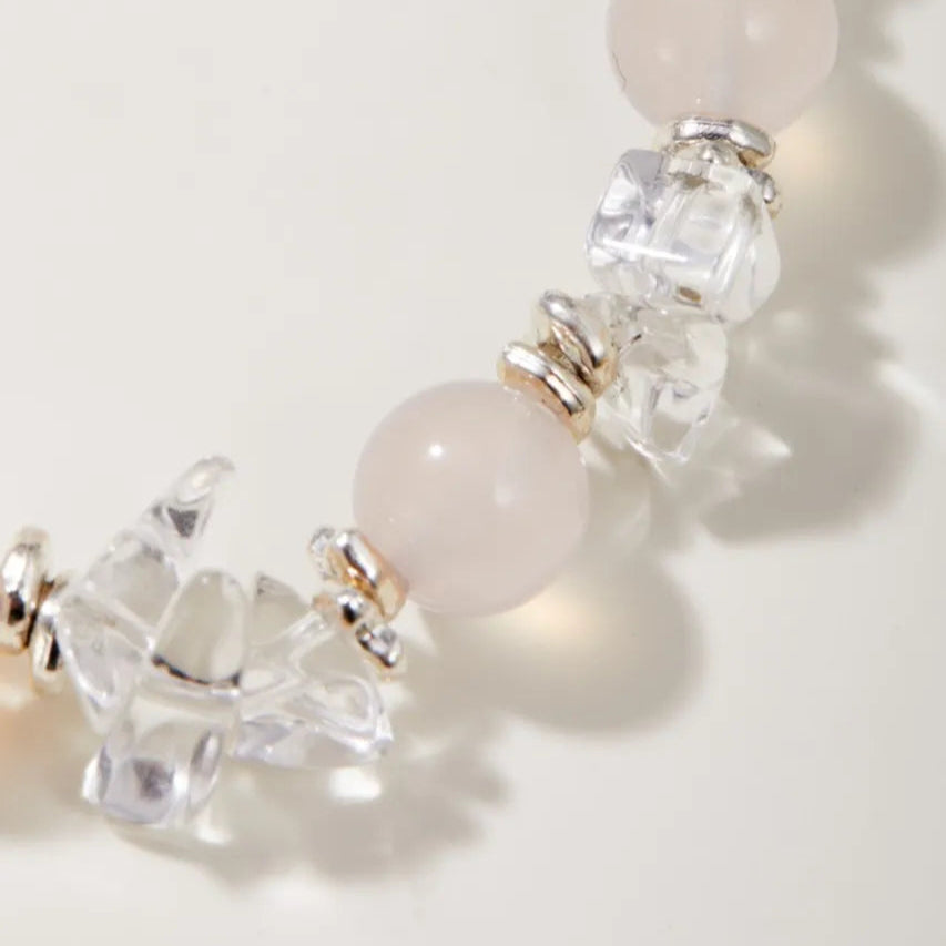 Elemental Flow Rose Quartz Bracelet