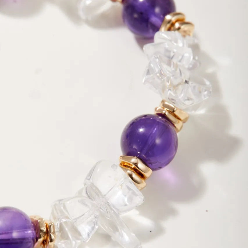 Elemental Flow Amethyst Bracelet