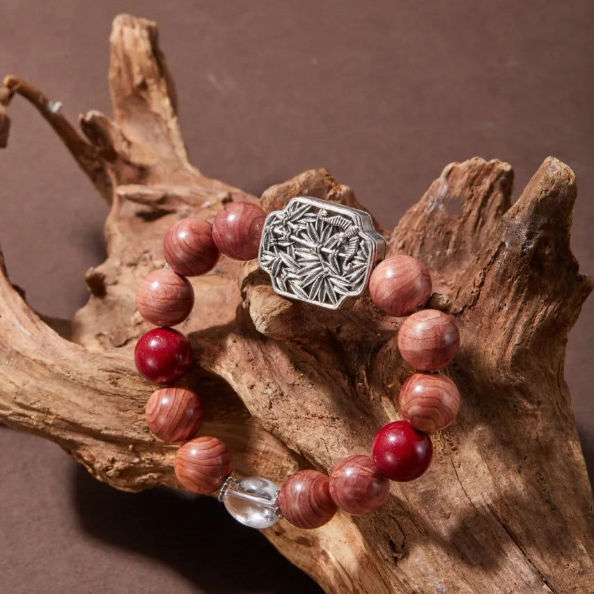 Lucky Charm Blood Phoebe Wood Bracelet