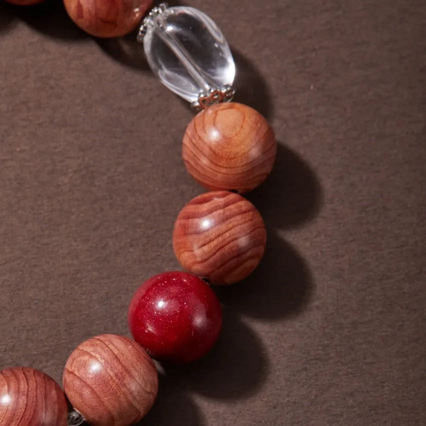 Lucky Charm Blood Phoebe Wood Bracelet