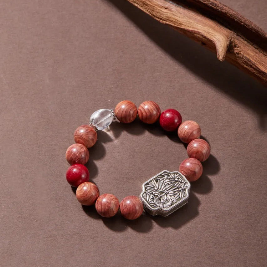 Lucky Charm Blood Phoebe Wood Bracelet