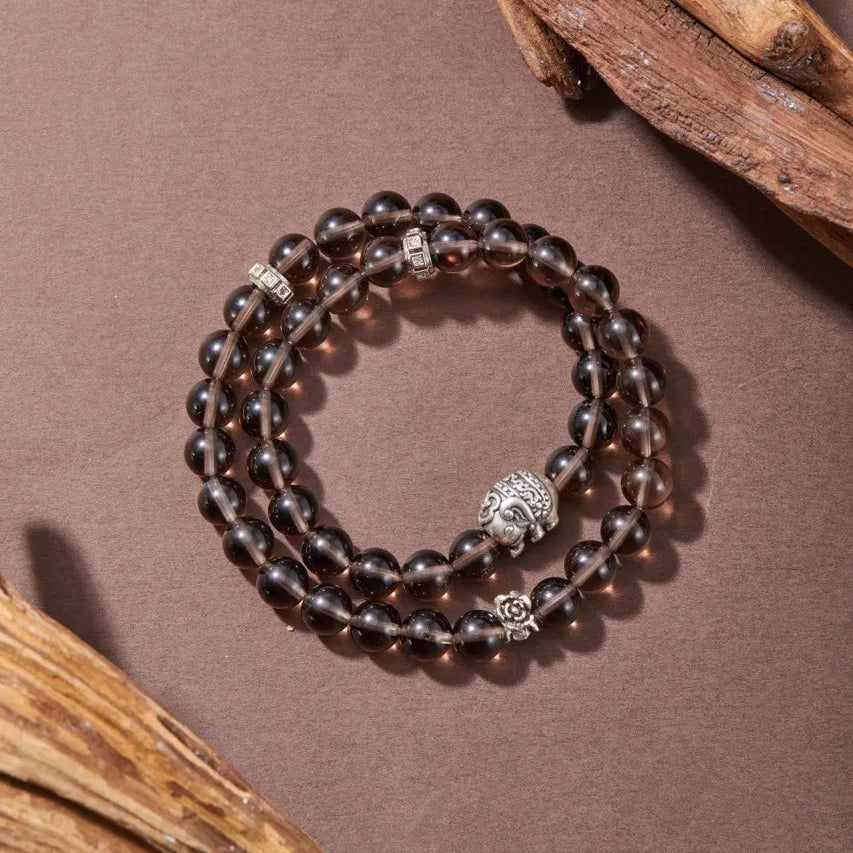 Twin Loop Smoky Quartz Bracelet