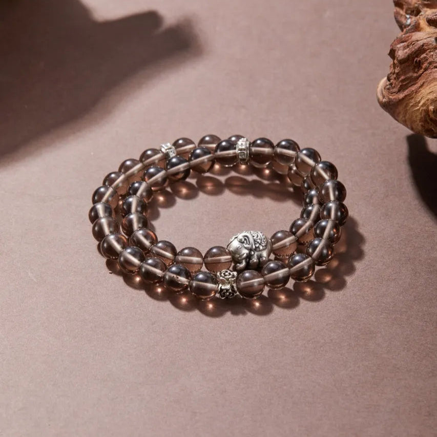 Twin Loop Smoky Quartz Bracelet