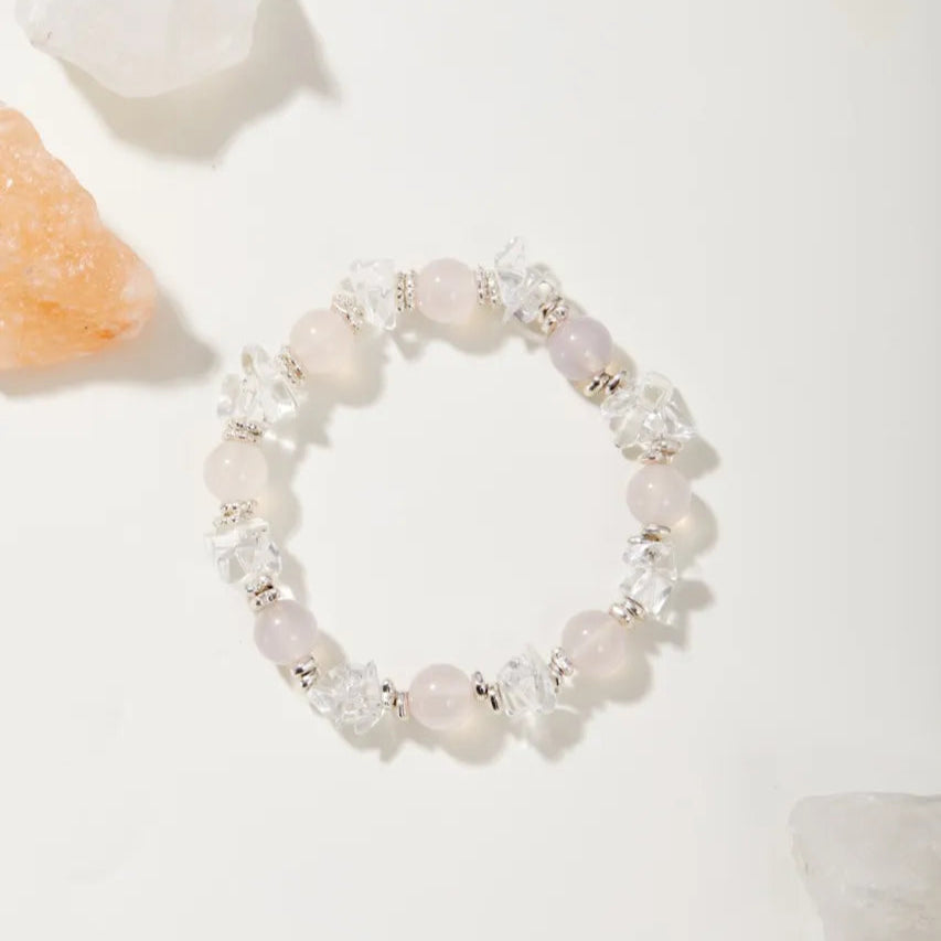Elemental Flow Rose Quartz Bracelet