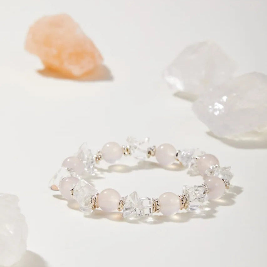 Elemental Flow Rose Quartz Bracelet
