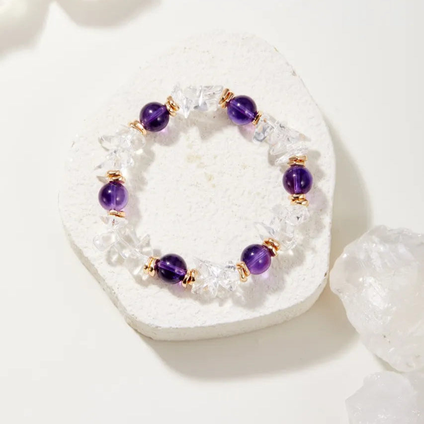 Elemental Flow Amethyst Bracelet