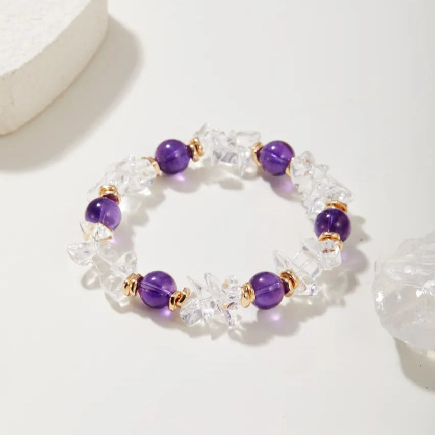 Elemental Flow Amethyst Bracelet