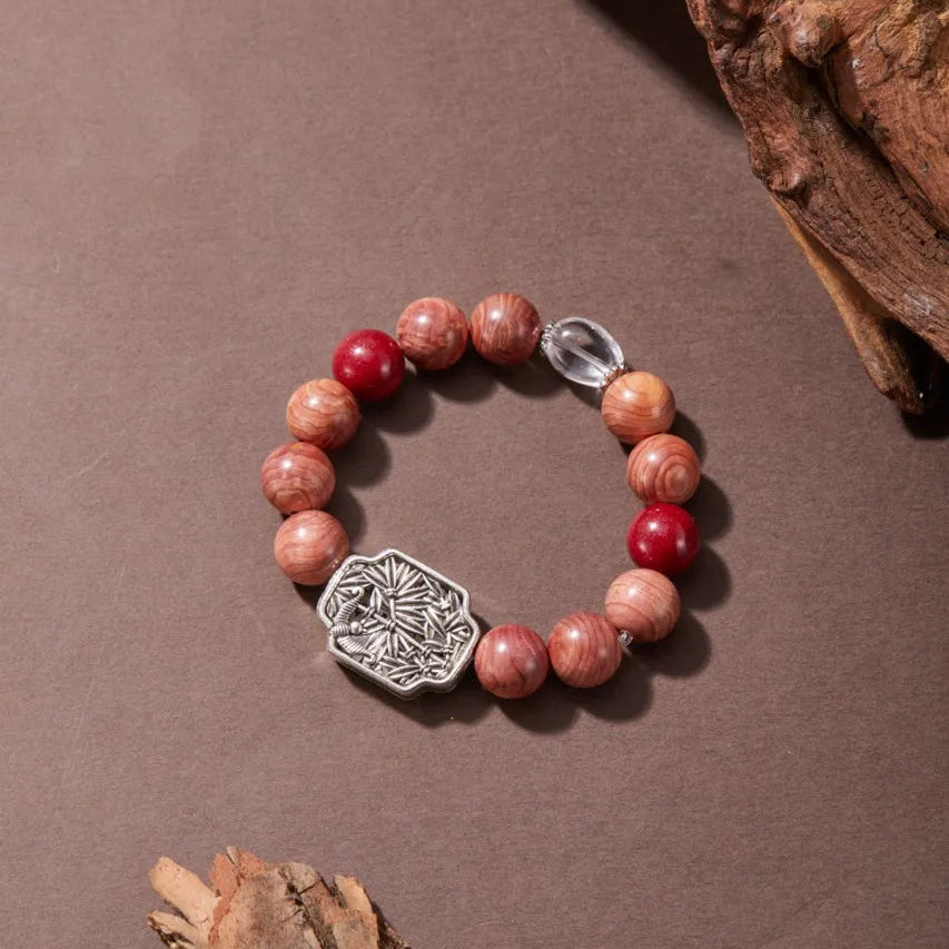 Lucky Charm Blood Phoebe Wood Bracelet