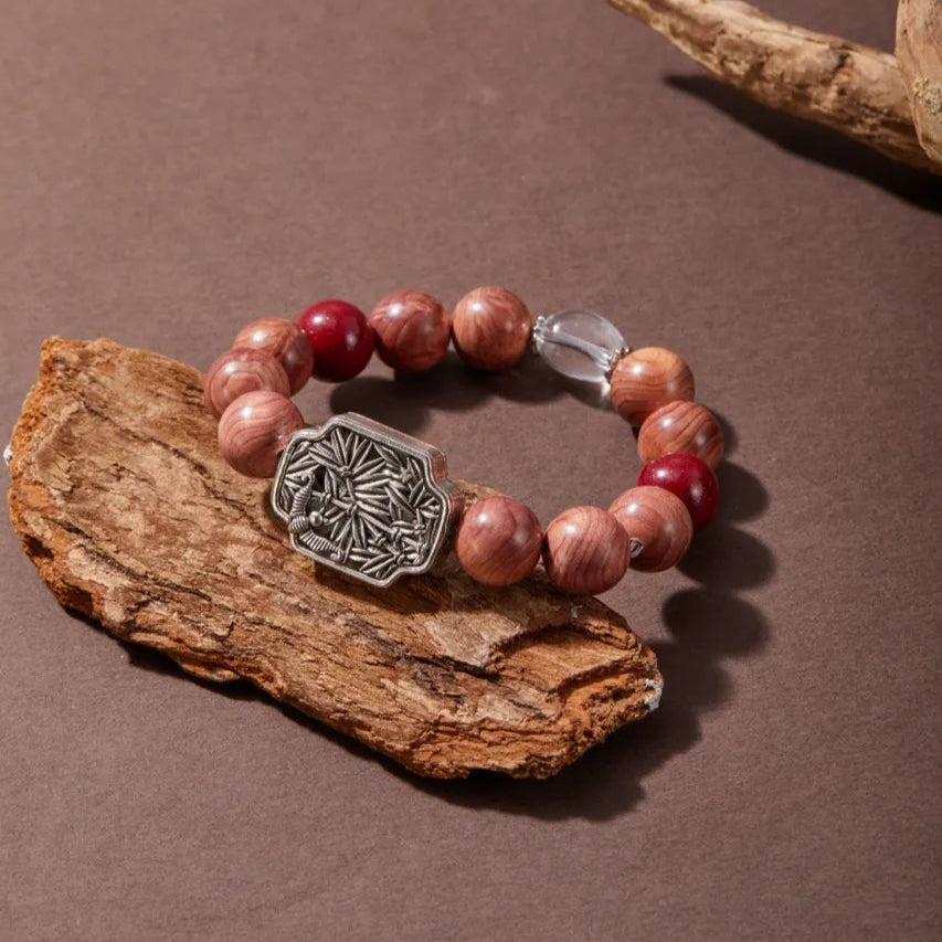 Lucky Charm Blood Phoebe Wood Bracelet