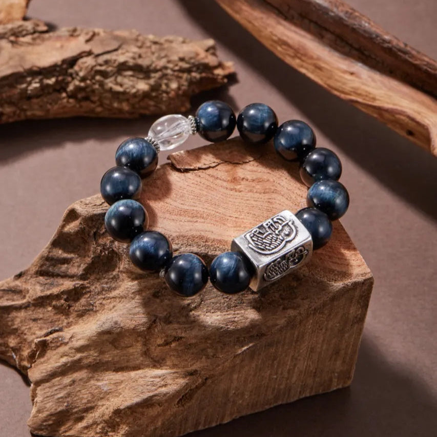 Lucky Charm Blue Tiger’s Eye Bracelet