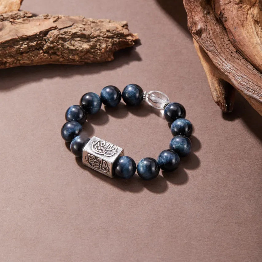 Lucky Charm Blue Tiger’s Eye Bracelet