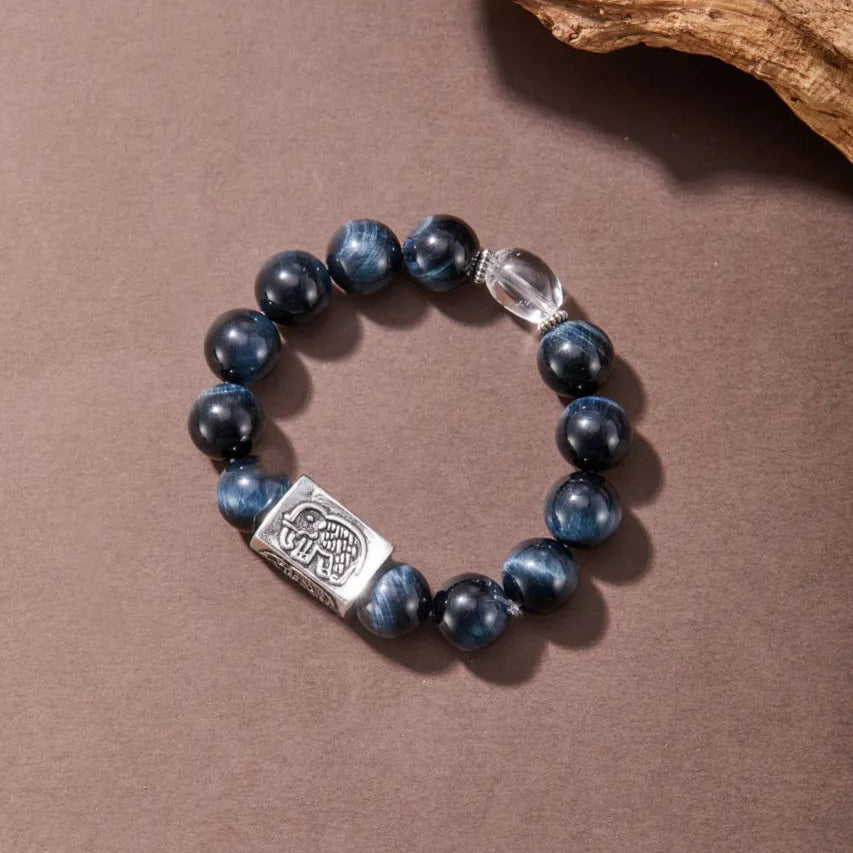 Lucky Charm Blue Tiger’s Eye Bracelet