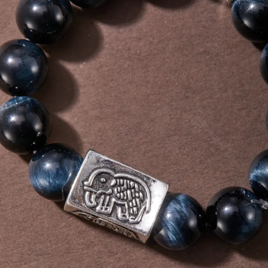 Lucky Charm Blue Tiger’s Eye Bracelet