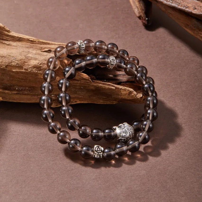 Twin Loop Smoky Quartz Bracelet