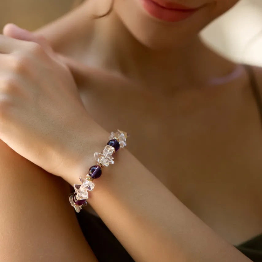 Elemental Flow Amethyst Bracelet