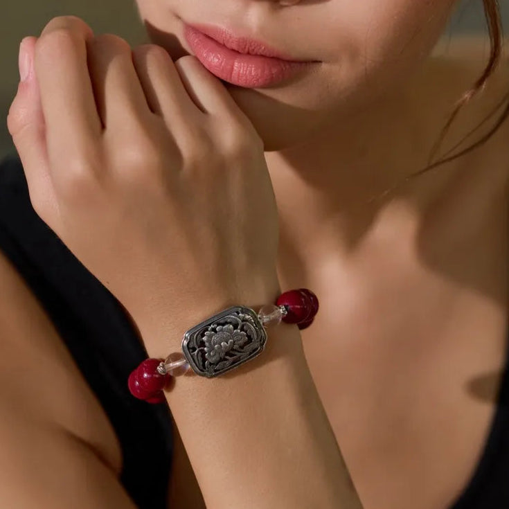 Lucky Charm Goldstone Bracelet